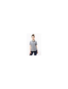 LADIES' SHORT-SLEEVED OXFORD SHIRT