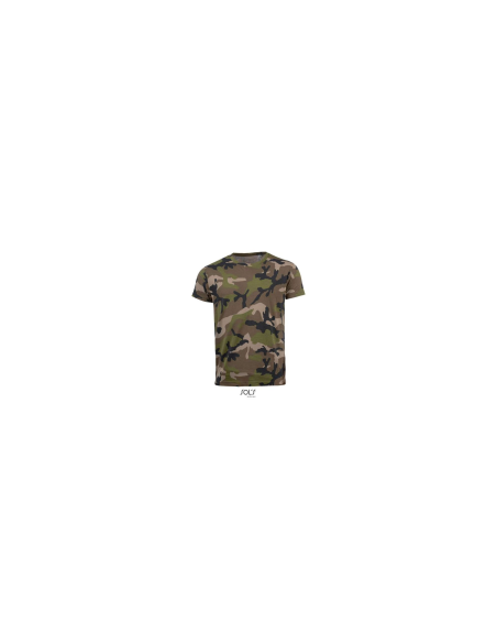 SOL'S CAMO MEN - ROUND COLLAR T-SHIRT