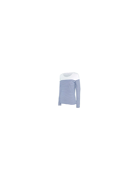 LADIES’ LONG-SLEEVED BRETON STRIPE TOP