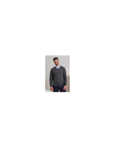 MEN'S KNITTED V-NECK SWEATER