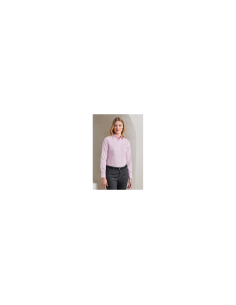 WOMEN'S LONG SLEEVE POPLIN BLOUSE