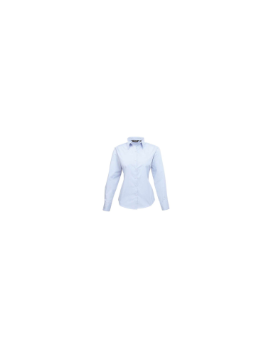 WOMEN'S LONG SLEEVE POPLIN BLOUSE