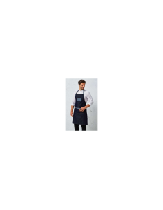 'DOMAIN' CONTRAST DENIM BIB APRON