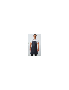 'DISTRICT' WAXED LOOK DENIM BIB APRON