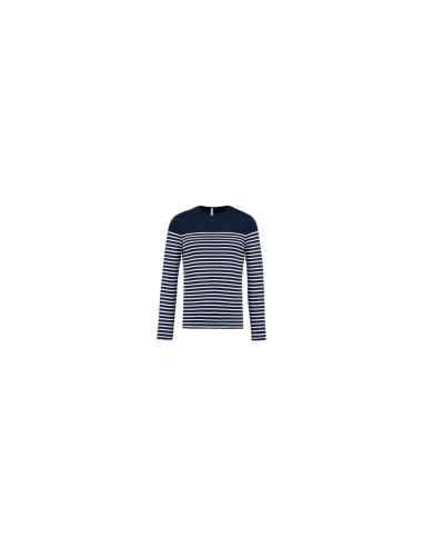 MEN’S LONG-SLEEVED BRETON STRIPE TOP