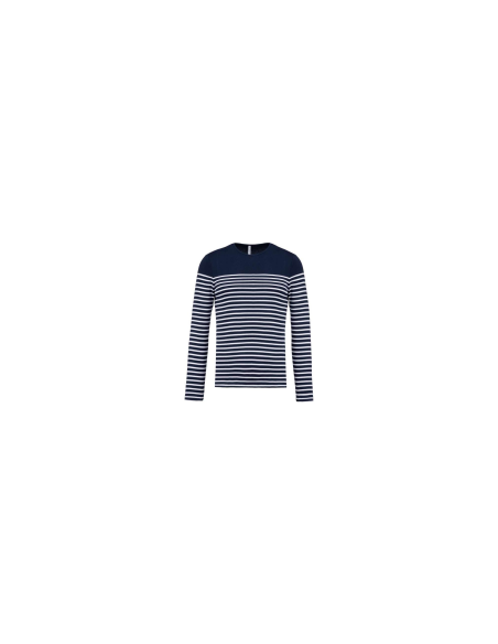 MEN’S LONG-SLEEVED BRETON STRIPE TOP