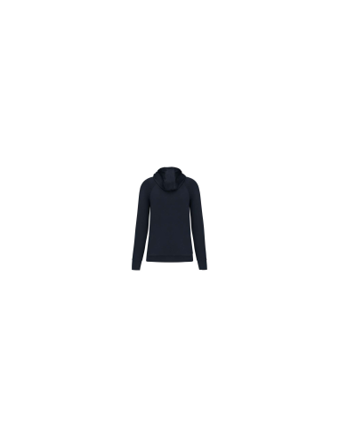 ZIP NECK HOODED SPORTS SWEATSHIRT