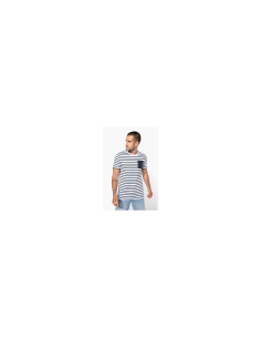 STRIPED SHORT SLEEVE SAILOR T-SHIRT WITH POCKET