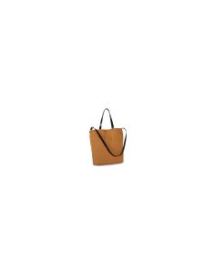 HANDBAG WITH LEATHER SHOULDER STRAP
