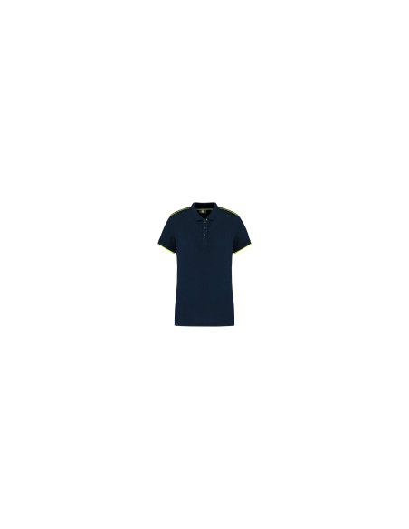 LADIES' SHORT-SLEEVED CONTRASTING DAYTODAY POLO SHIRT