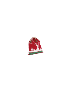 DRAWSTRING BAG WITH CHRISTMAS PATTERNS