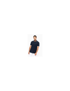 MEN'S SHORT-SLEEVED POLOSHIRT WITH CONTRASTING PIPING