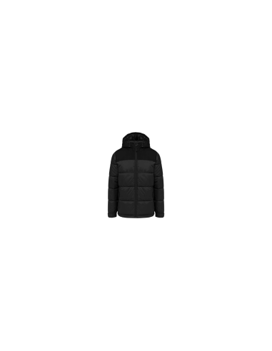 UNISEX BI-TONE PADDED JACKET WITH HOOD