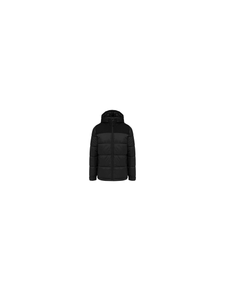 UNISEX BI-TONE PADDED JACKET WITH HOOD