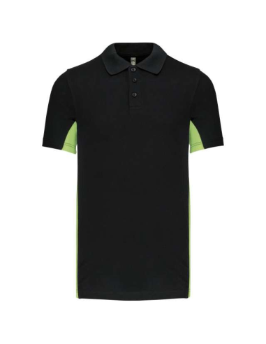 FLAG - SHORT-SLEEVED TWO-TONE POLO SHIRT