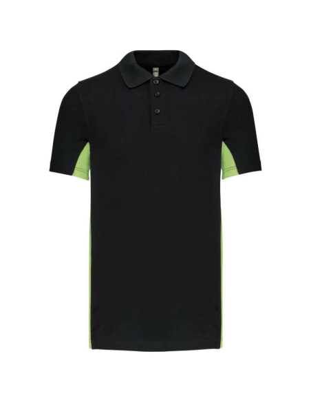 FLAG - SHORT-SLEEVED TWO-TONE POLO SHIRT