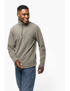 ENZO - ZIP NECK MICROFLEECE JACKET