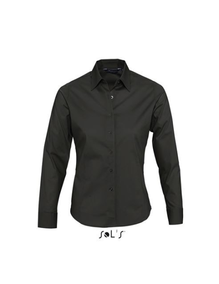 SOL'S EDEN - LONG SLEEVE STRETCH WOMEN'S SHIRT