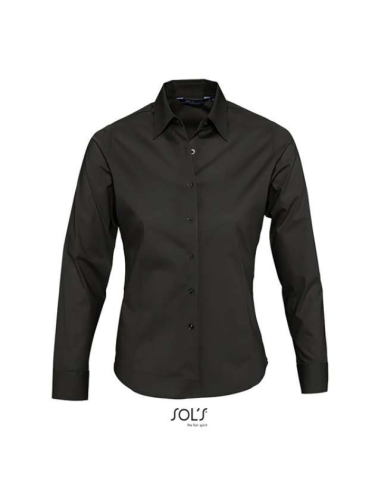 SOL'S EDEN - LONG SLEEVE STRETCH WOMEN'S SHIRT