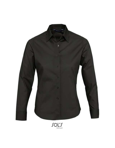 SOL'S EDEN - LONG SLEEVE STRETCH WOMEN'S SHIRT