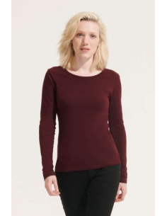 SOL'S MAJESTIC - WOMEN'S ROUND COLLAR LONG SLEEVE T-SHIRT