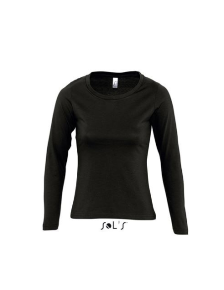 SOL'S MAJESTIC - WOMEN'S ROUND COLLAR LONG SLEEVE T-SHIRT