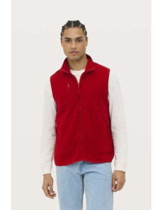 SOL'S NORWAY - UNISEX SLEEVELESS FLEECE CARDIGAN