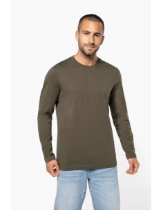 MEN'S LONG-SLEEVED CREW NECK T-SHIRT