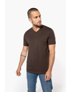 MEN'S SHORT-SLEEVED V-NECK T-SHIRT