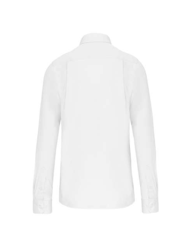MEN'S LONG-SLEEVED COTTON POPLIN SHIRT