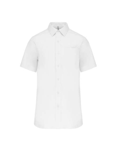 MEN'S SHORT-SLEEVED COTTON POPLIN SHIRT