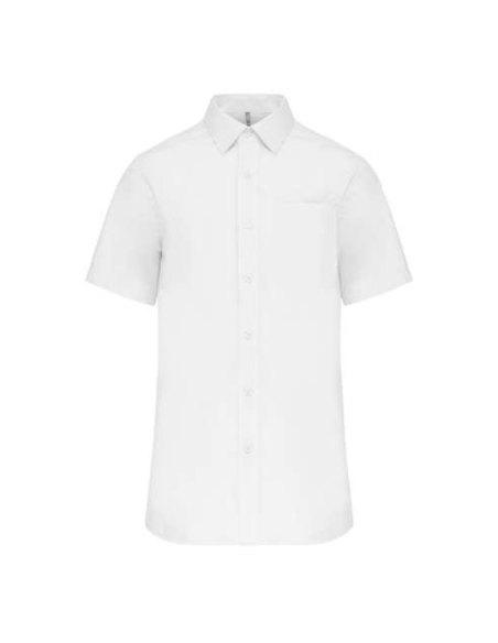 MEN'S SHORT-SLEEVED COTTON POPLIN SHIRT