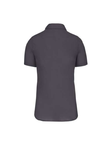 LADIES' SHORT-SLEEVED COTTON POPLIN SHIRT