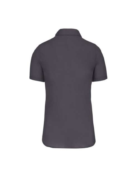 LADIES' SHORT-SLEEVED COTTON POPLIN SHIRT