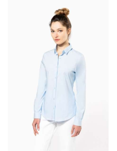 LADIES' LONG-SLEEVED STRETCH SHIRT