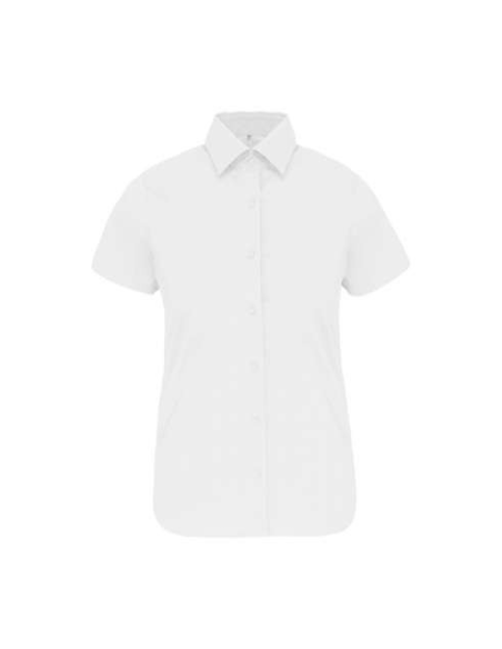 LADIES' SHORT-SLEEVED COTTON/ELASTANE SHIRT