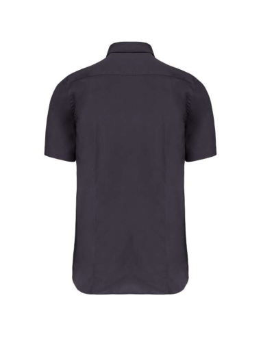 SHORT-SLEEVED COTTON/ELASTANE SHIRT
