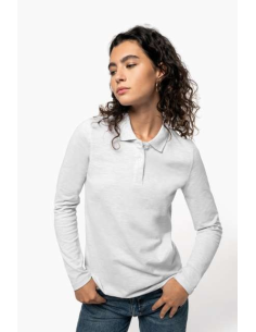 LADIES' LONG-SLEEVED POLO SHIRT