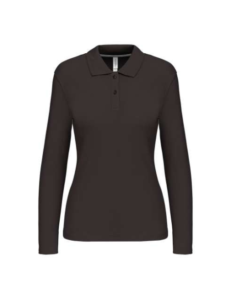 LADIES' LONG-SLEEVED POLO SHIRT