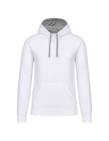 MEN'S CONTRAST HOODED SWEATSHIRT