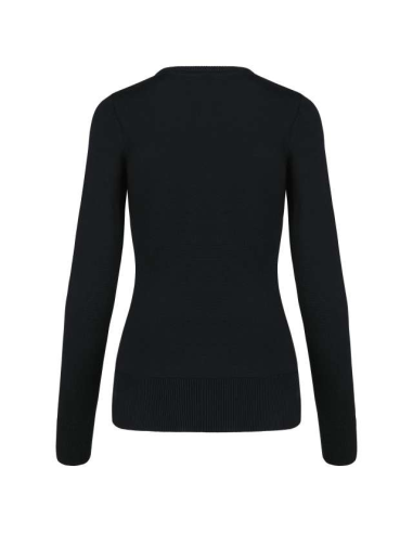 LADIES' V-NECK JUMPER