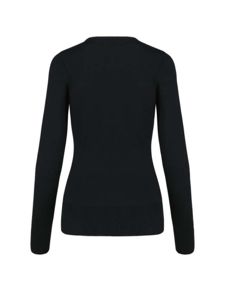 LADIES' V-NECK JUMPER