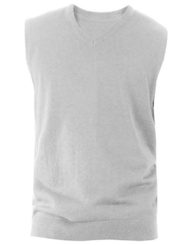 MEN'S SLEEVELESS V-NECK JUMPER