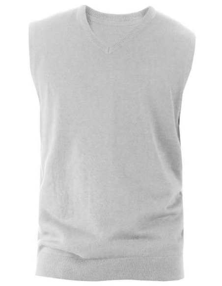 MEN'S SLEEVELESS V-NECK JUMPER