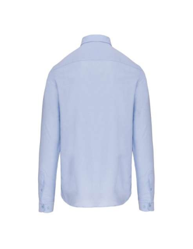 LONG-SLEEVED WASHED OXFORD COTTON SHIRT