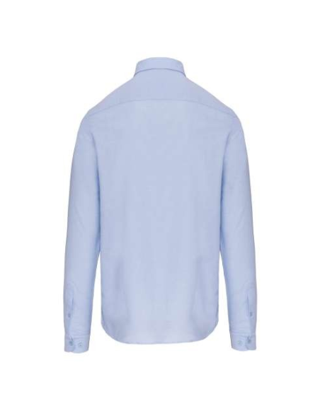 LONG-SLEEVED WASHED OXFORD COTTON SHIRT