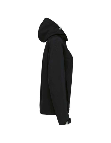 LADIES' DETACHABLE HOODED SOFTSHELL JACKET