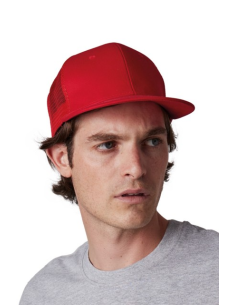 TRUCKER FLAT PEAK CAP - 6 PANELS