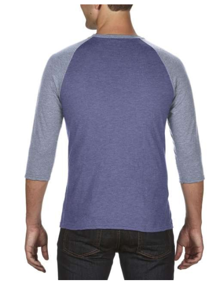 ADULT TRI-BLEND ¾ SLEEVE RAGLAN TEE