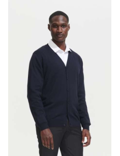 SOL'S GOLDEN MEN - V-NECK KNITTED CARDIGAN